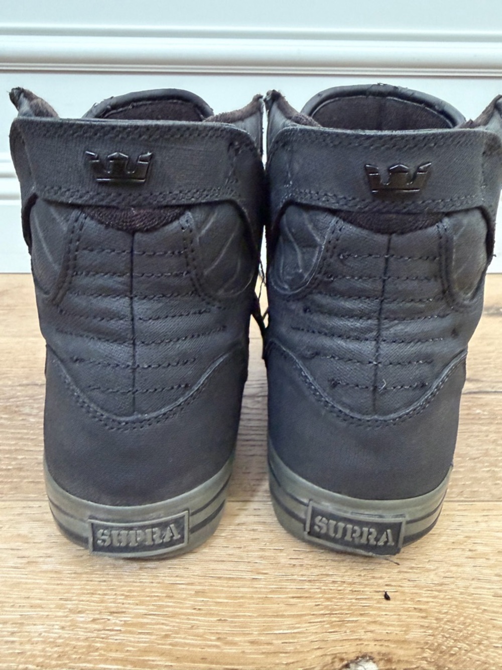 Supra Muska 001 triple black high top sneakers - Picture 3 of 9